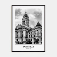 Evansville Portrait B&W Poster
