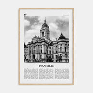 Evansville Travel B&W Poster