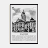 Evansville Travel B&W Poster