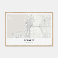 Everett Map Landscape Poster