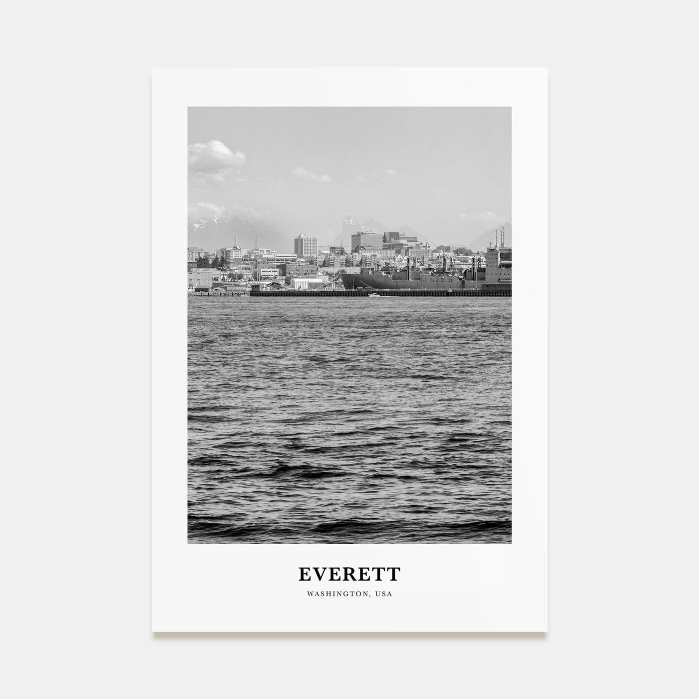 Everett Portrait B&W Poster