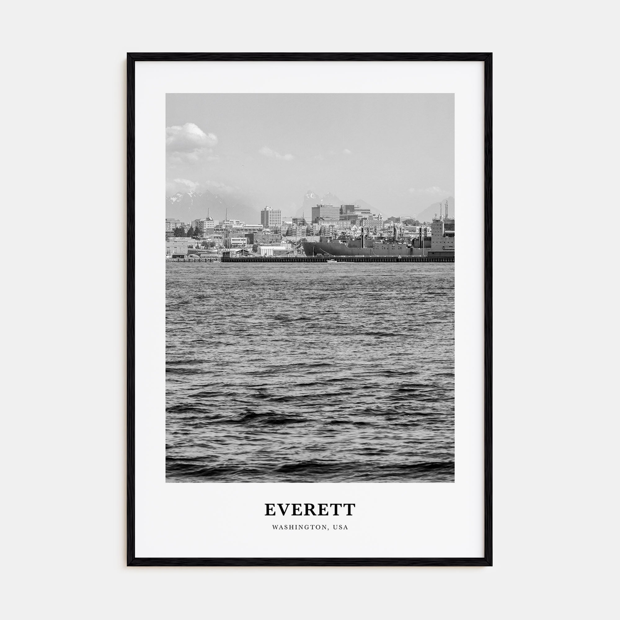 Everett Portrait B&W Poster