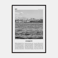 Everett Travel B&W Poster