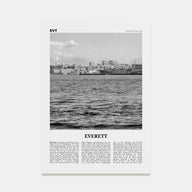 Everett Travel B&W Poster