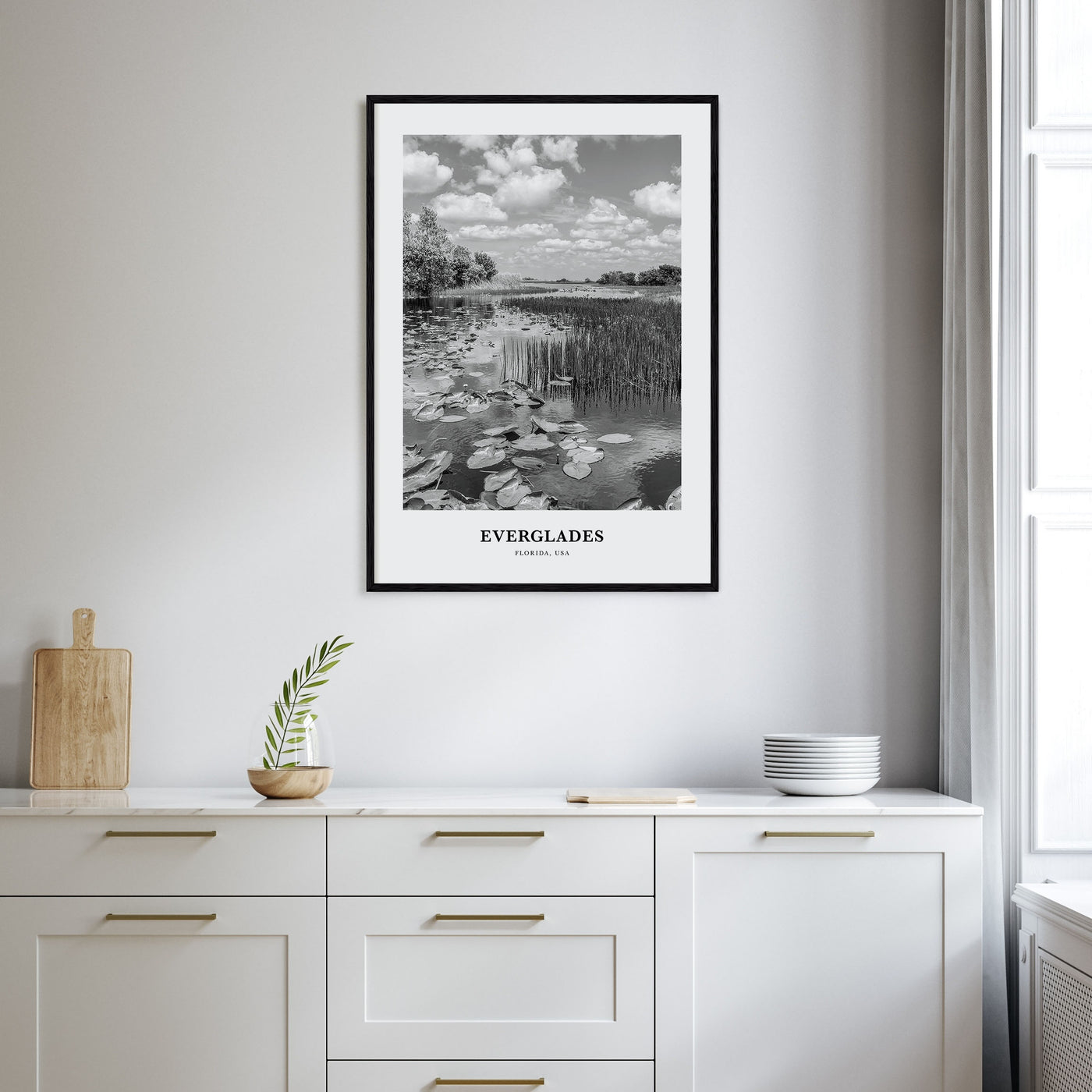 Everglades National Park Portrait B&W Poster