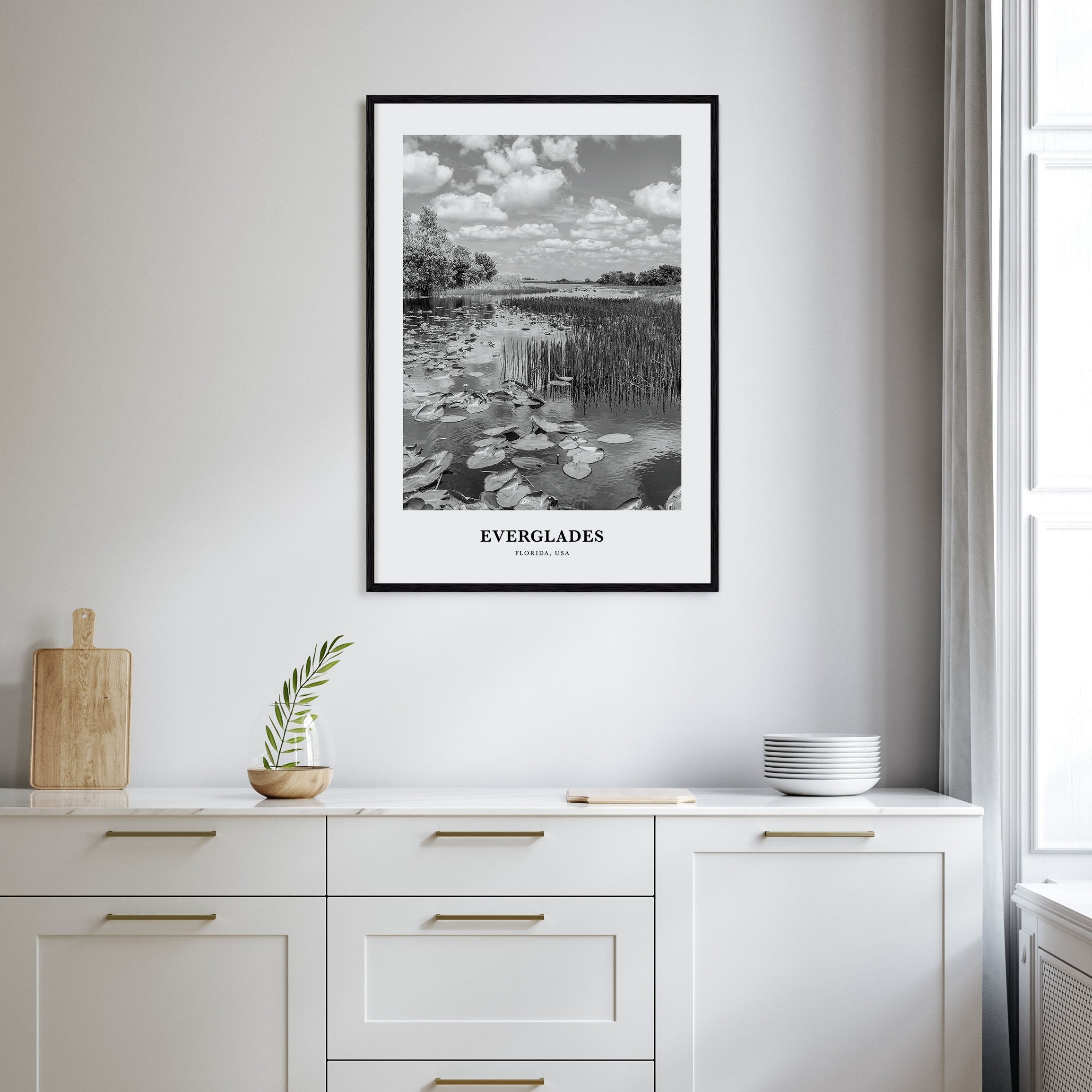 Everglades National Park Portrait B&W Poster