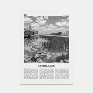 Everglades National Park Travel B&W Poster