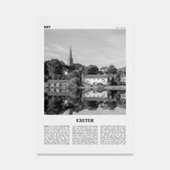 Exeter Travel B&W Poster