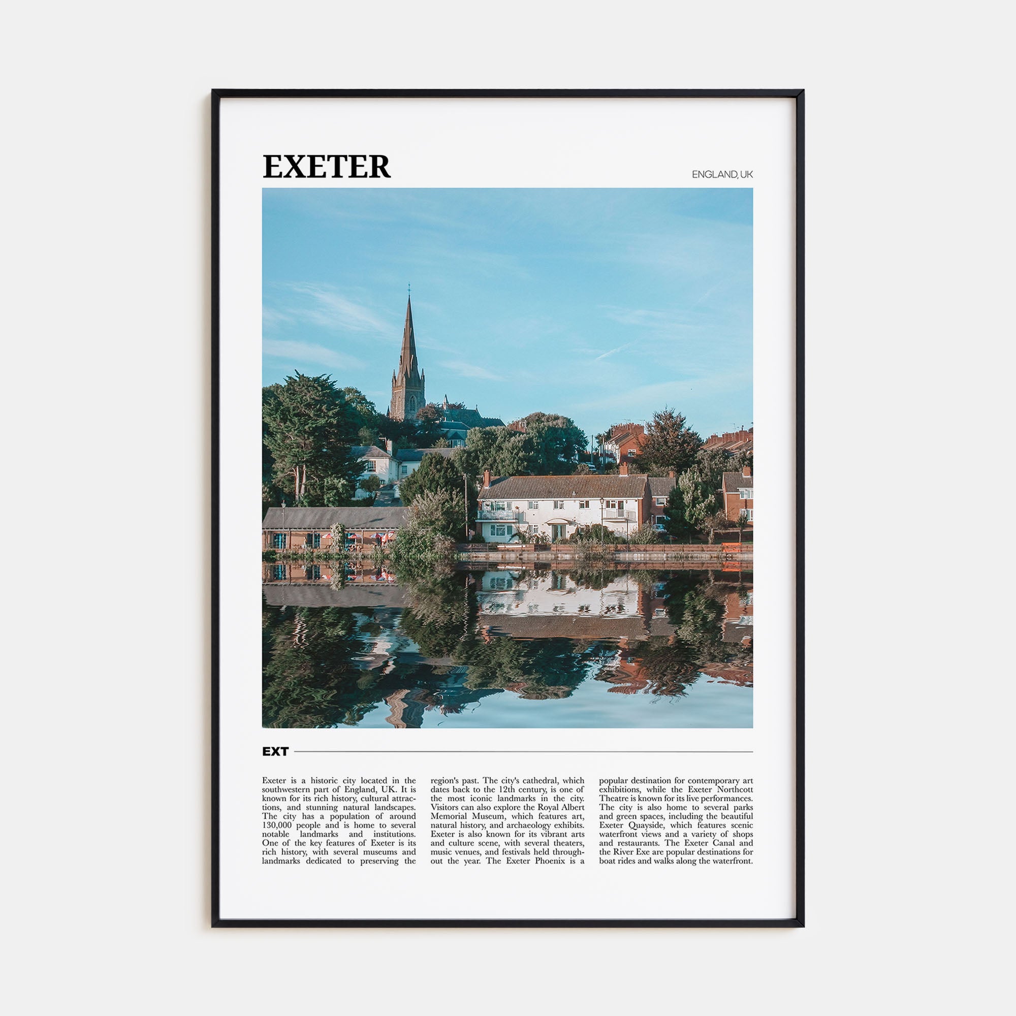 Exeter Travel Color Poster