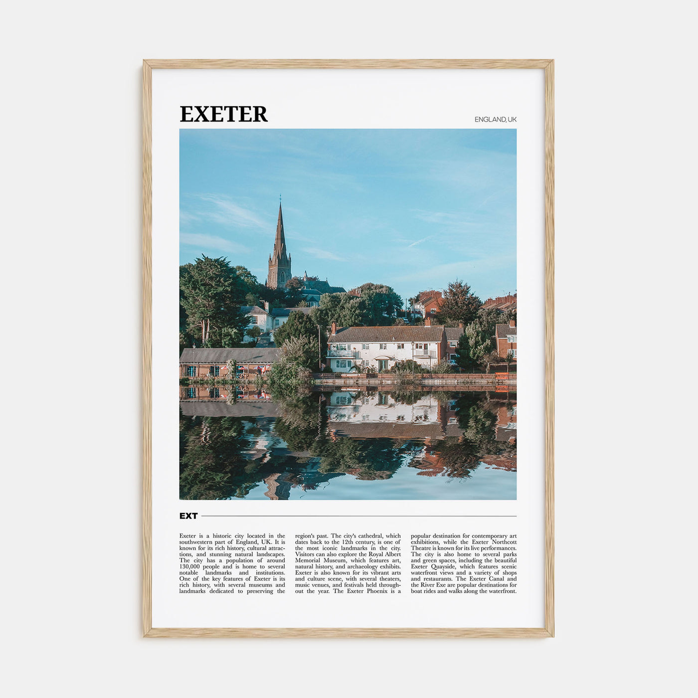 Exeter Travel Color Poster