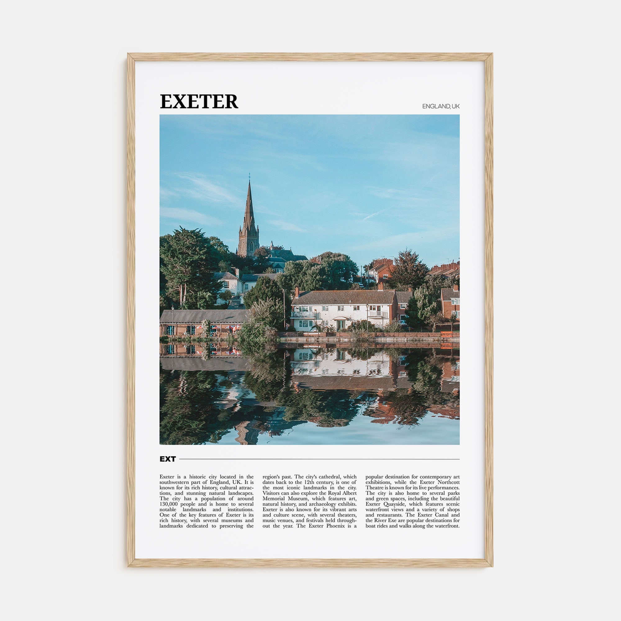 Exeter Travel Color Poster