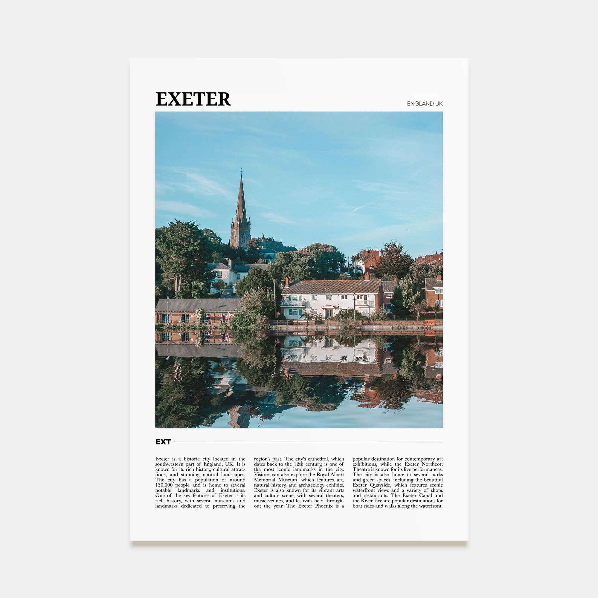 Exeter Travel Color Poster