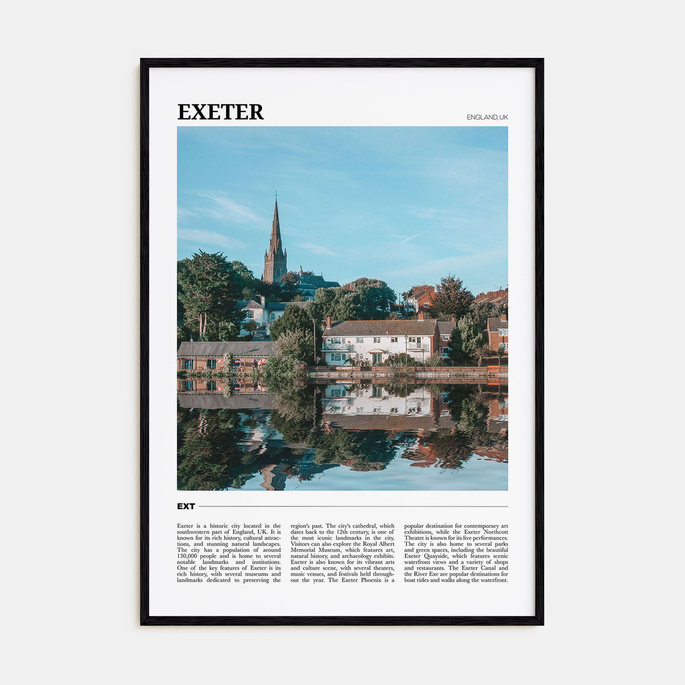 Exeter Travel Color Poster