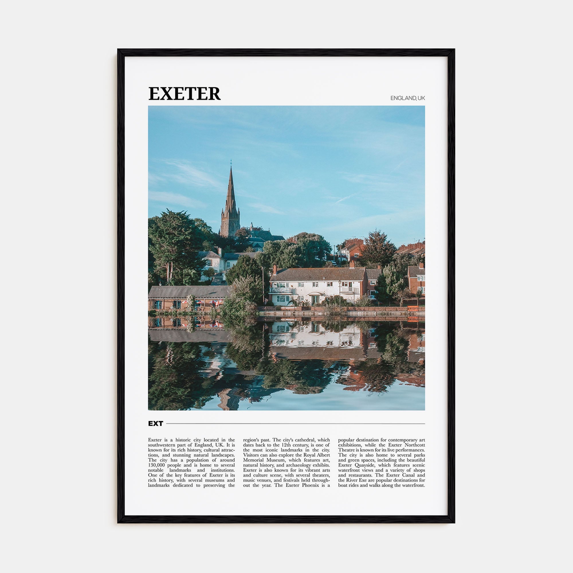 Exeter Travel Color Poster