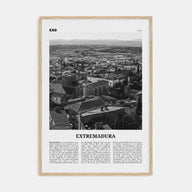 Extremadura Travel B&W Poster