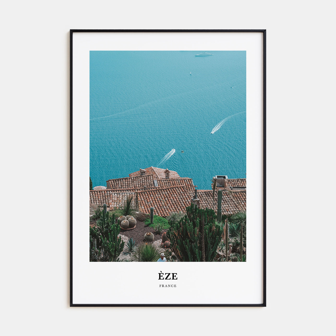 Èze Portrait Color Poster