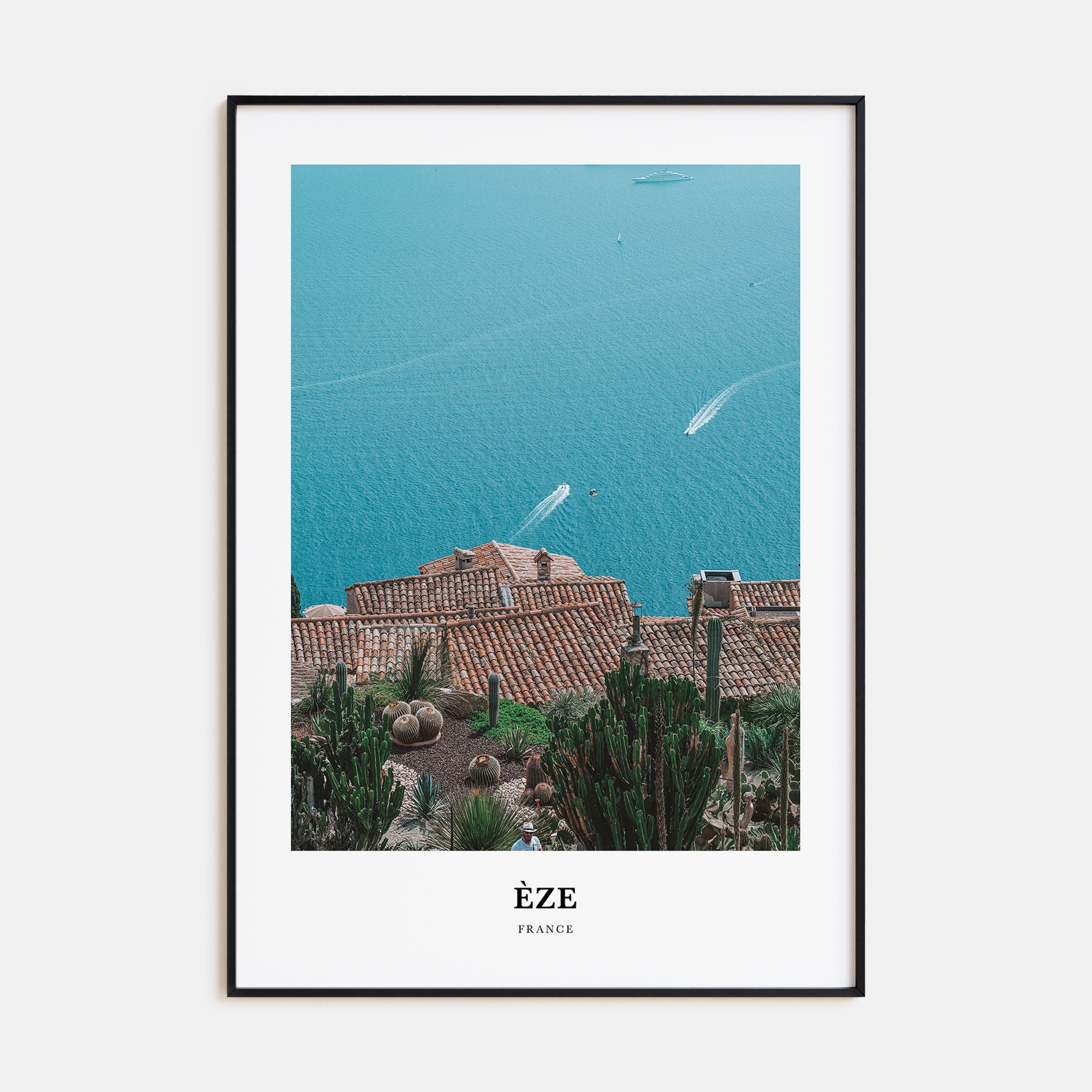 Èze Portrait Color Poster