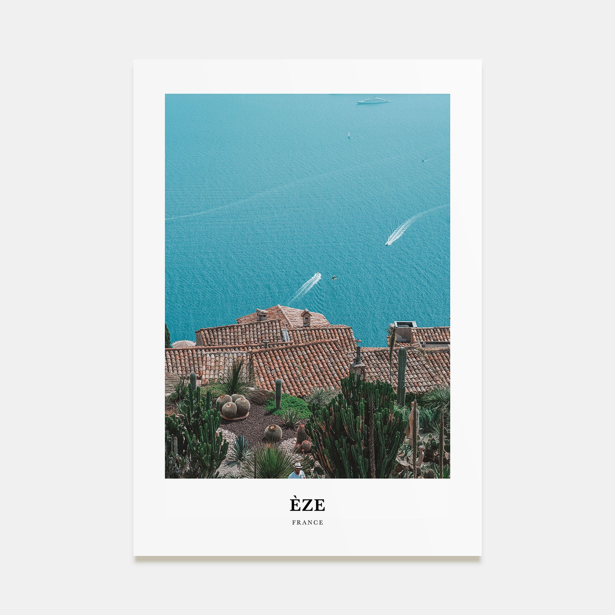 Èze Portrait Color Poster