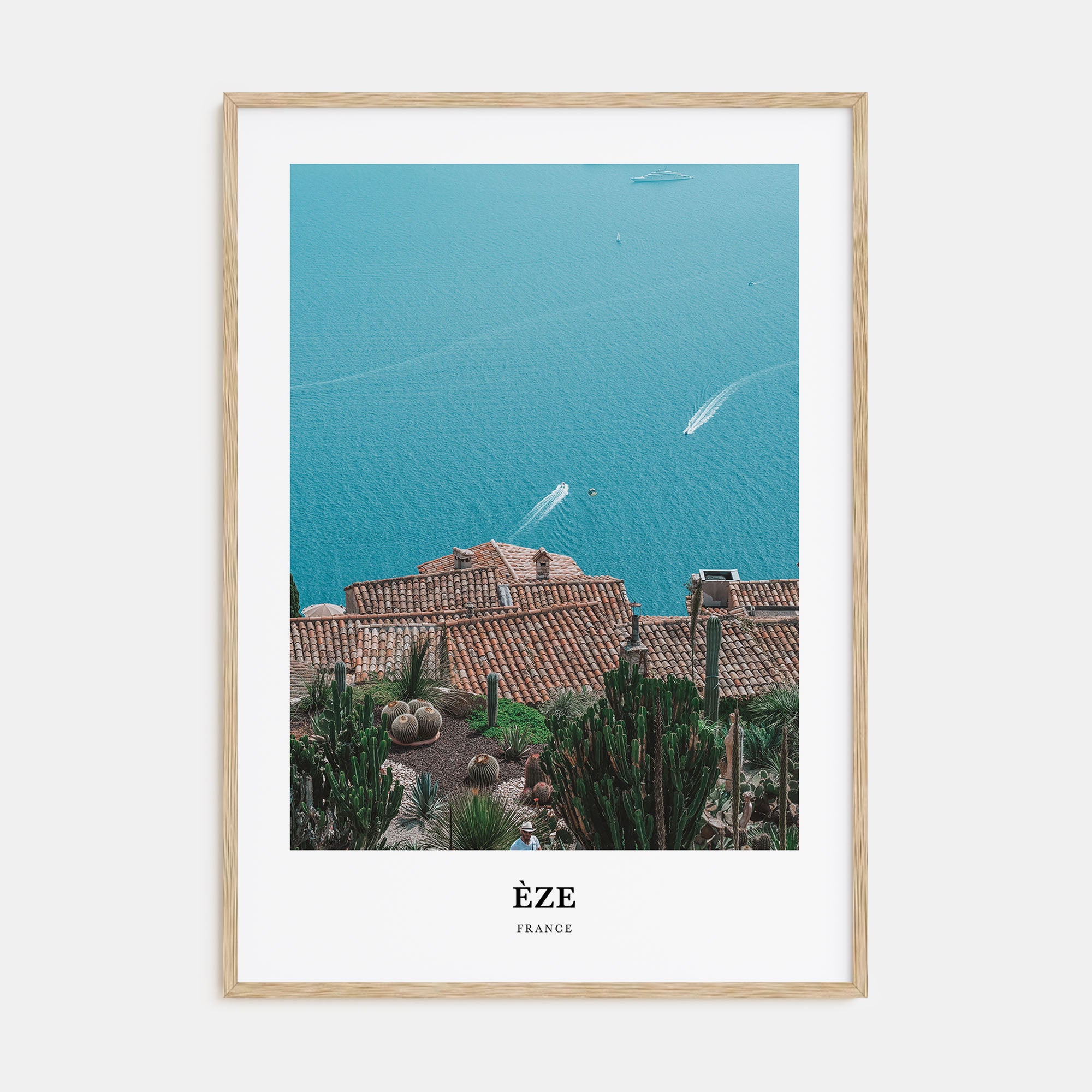 Èze Portrait Color Poster