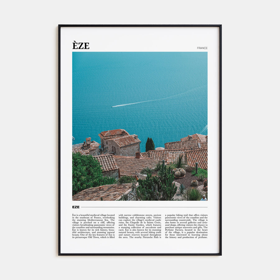 Èze Travel Color Poster