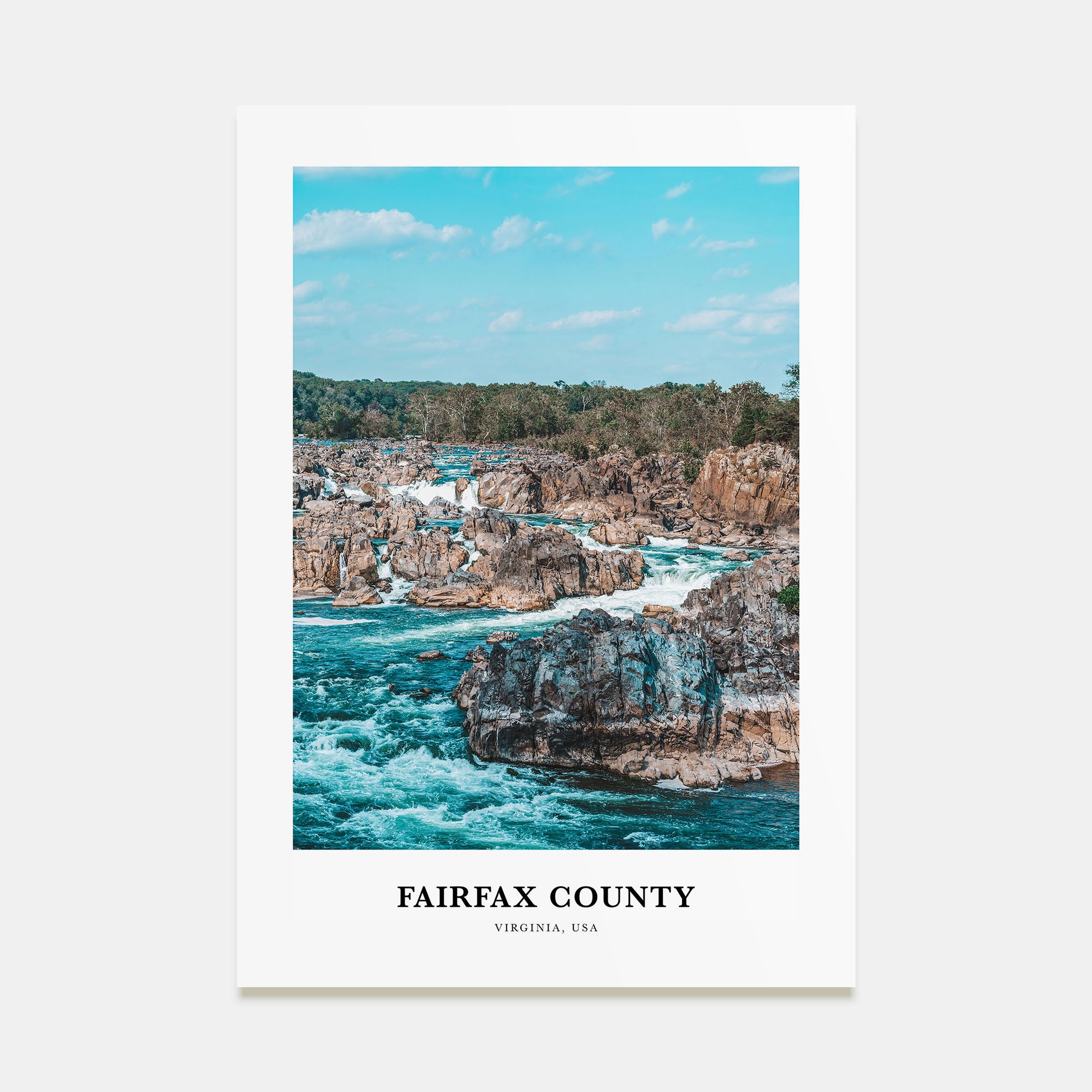Fairfax County Portrait Color Poster