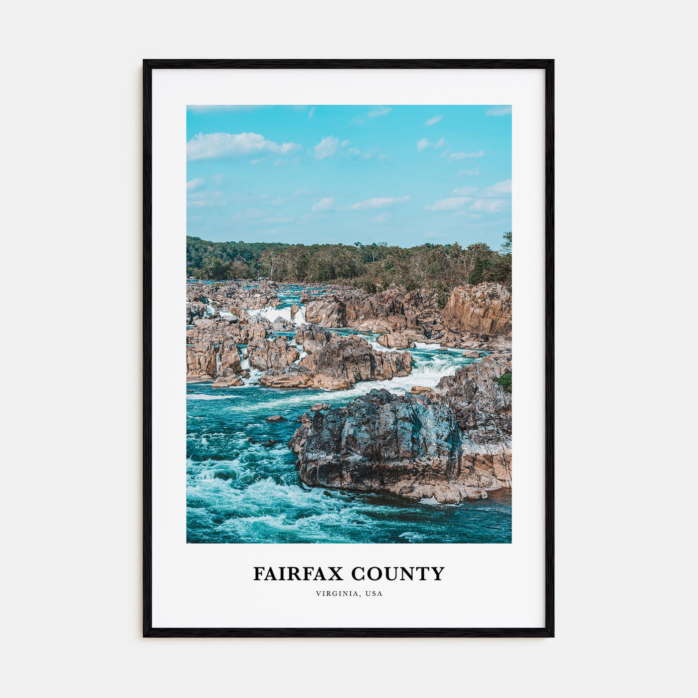 Fairfax County Portrait Color Poster