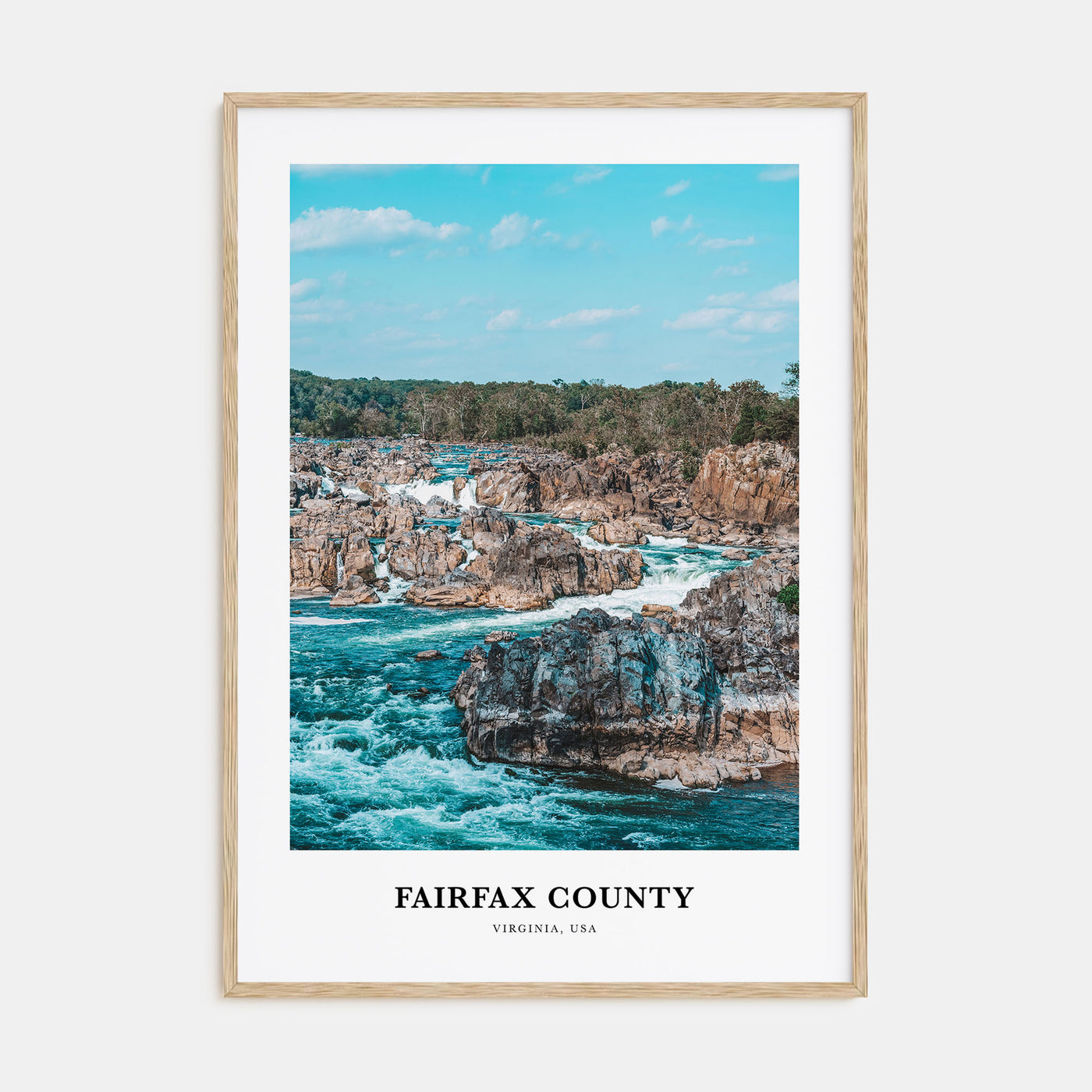Fairfax County Portrait Color Poster