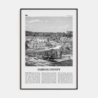 Fairfax County Travel B&W Poster
