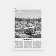 Fairfax County Travel B&W Poster