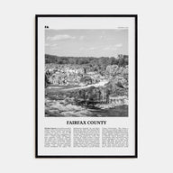 Fairfax County Travel B&W Poster