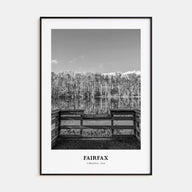 Fairfax, Virginia Portrait B&W Poster