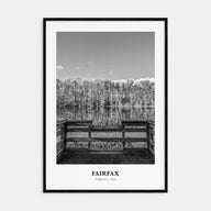 Fairfax, Virginia Portrait B&W Poster