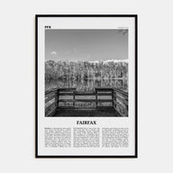 Fairfax, Virginia Travel B&W Poster