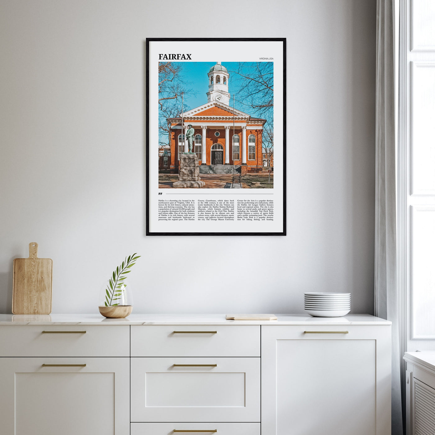Fairfax, Virginia Travel Color Poster