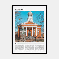 Fairfax, Virginia Travel Color Poster