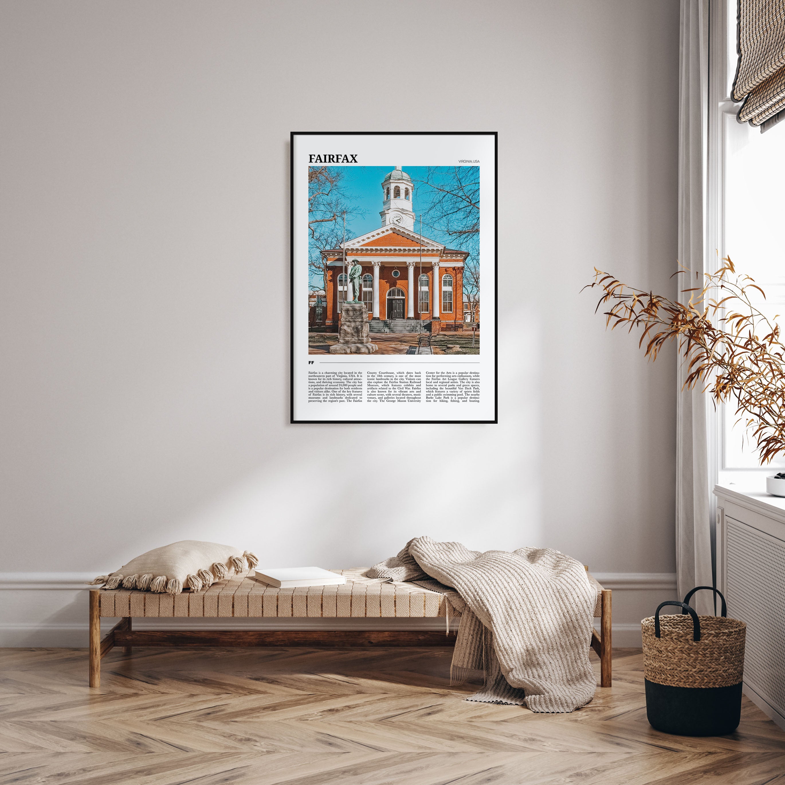 Fairfax, Virginia Travel Color Poster