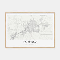 Fairfield Map Landscape Poster