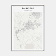 Fairfield Map Portrait Poster