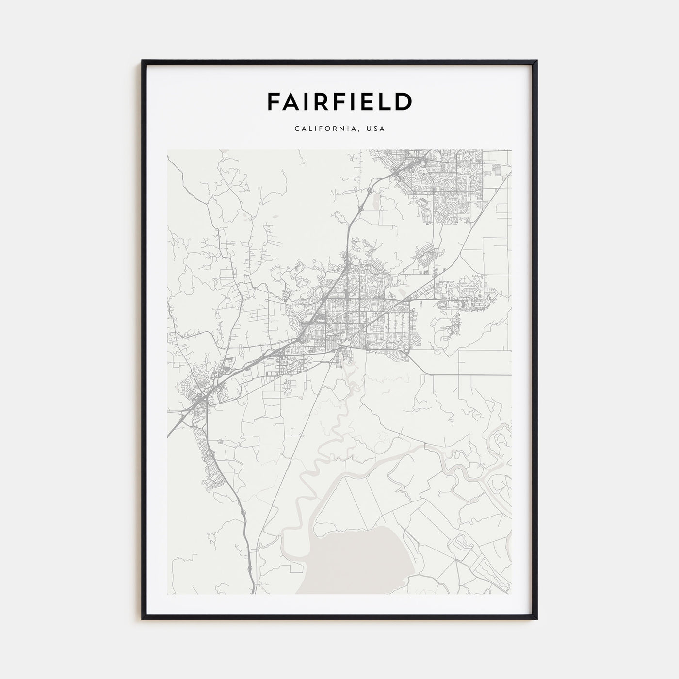 Fairfield Map Portrait Poster