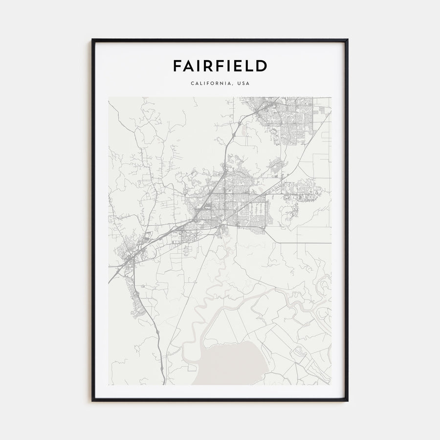 Fairfield Map Portrait Poster
