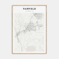 Fairfield Map Portrait Poster