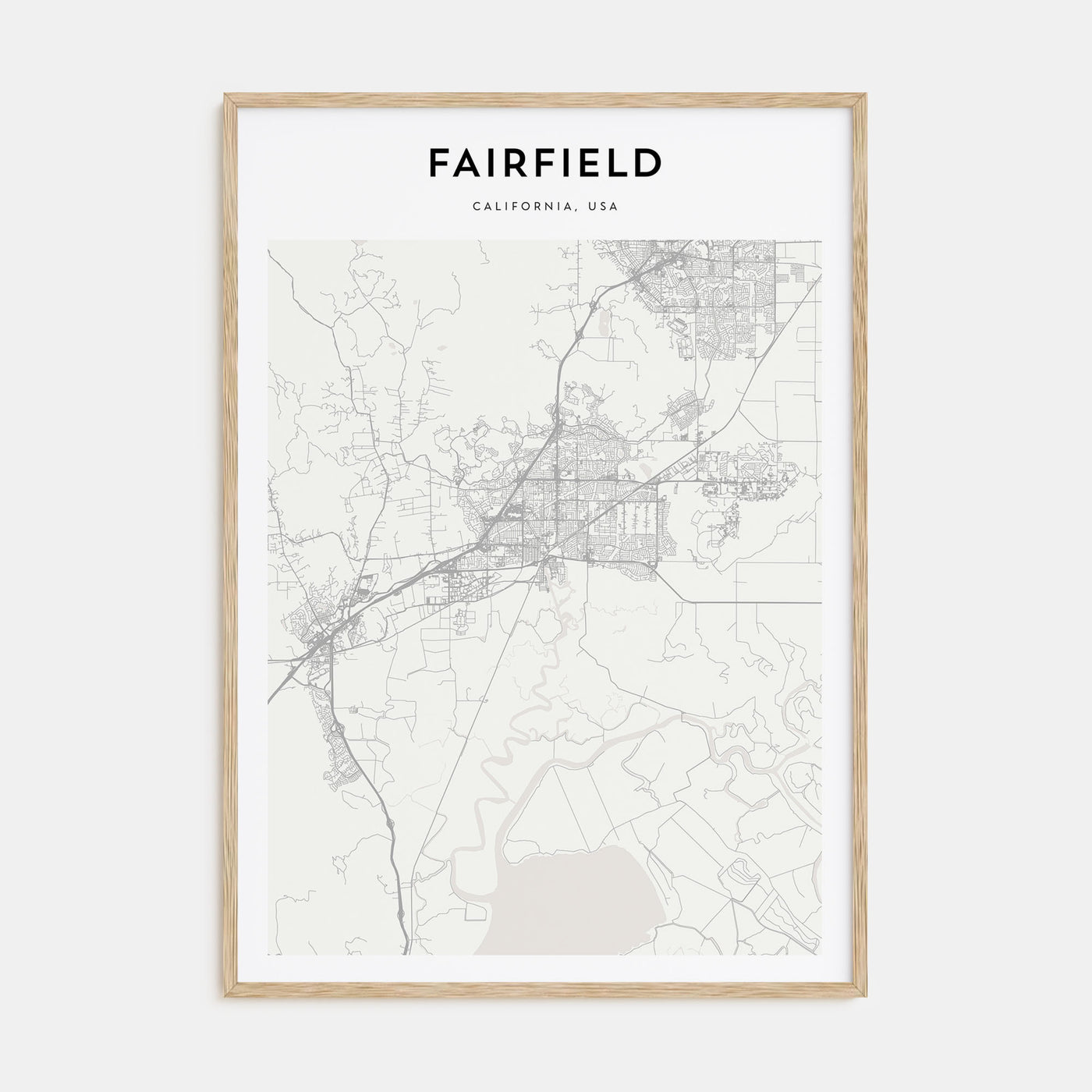 Fairfield Map Portrait Poster