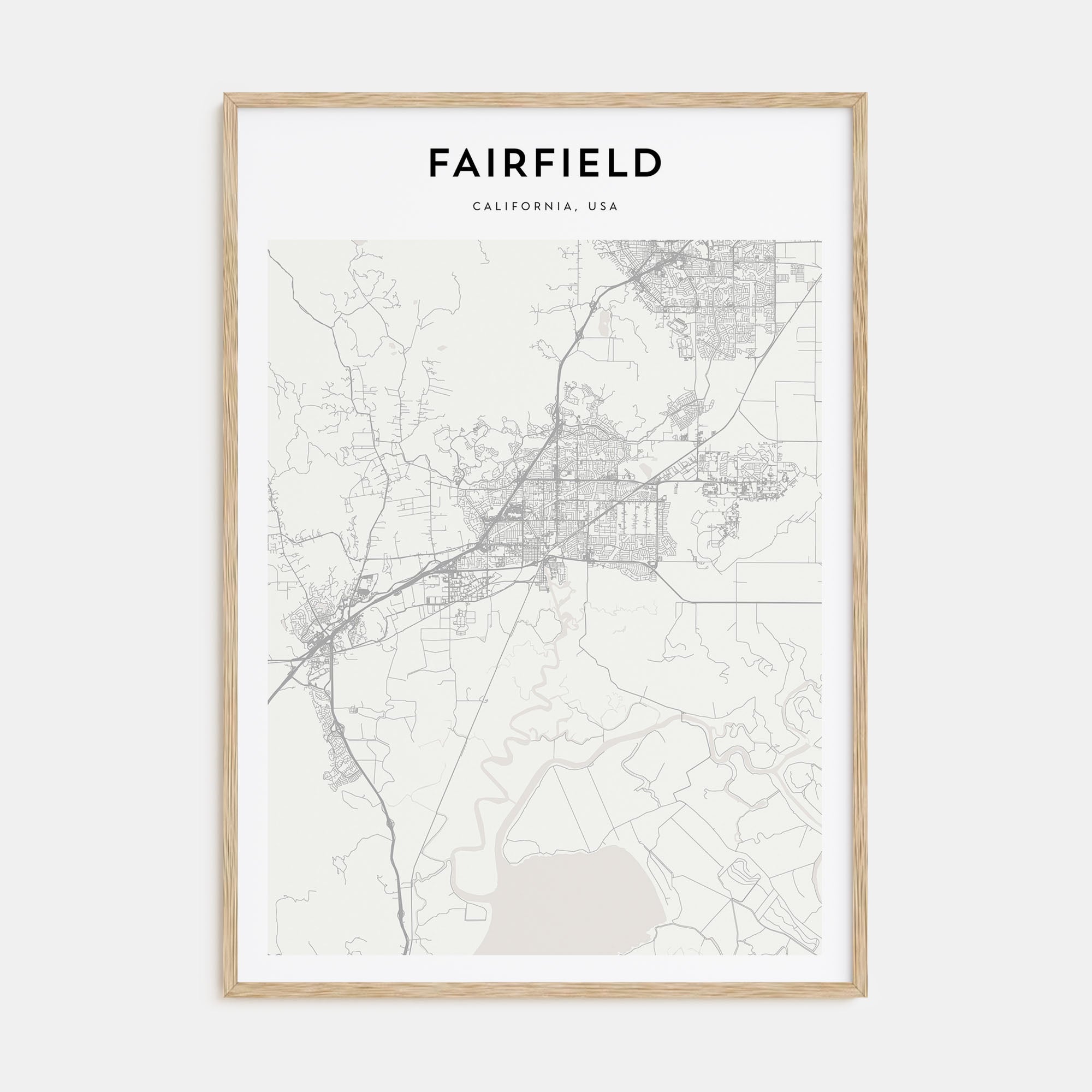 Fairfield Map Portrait Poster