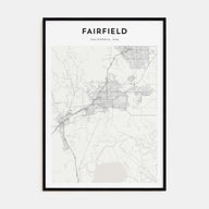 Fairfield Map Portrait Poster