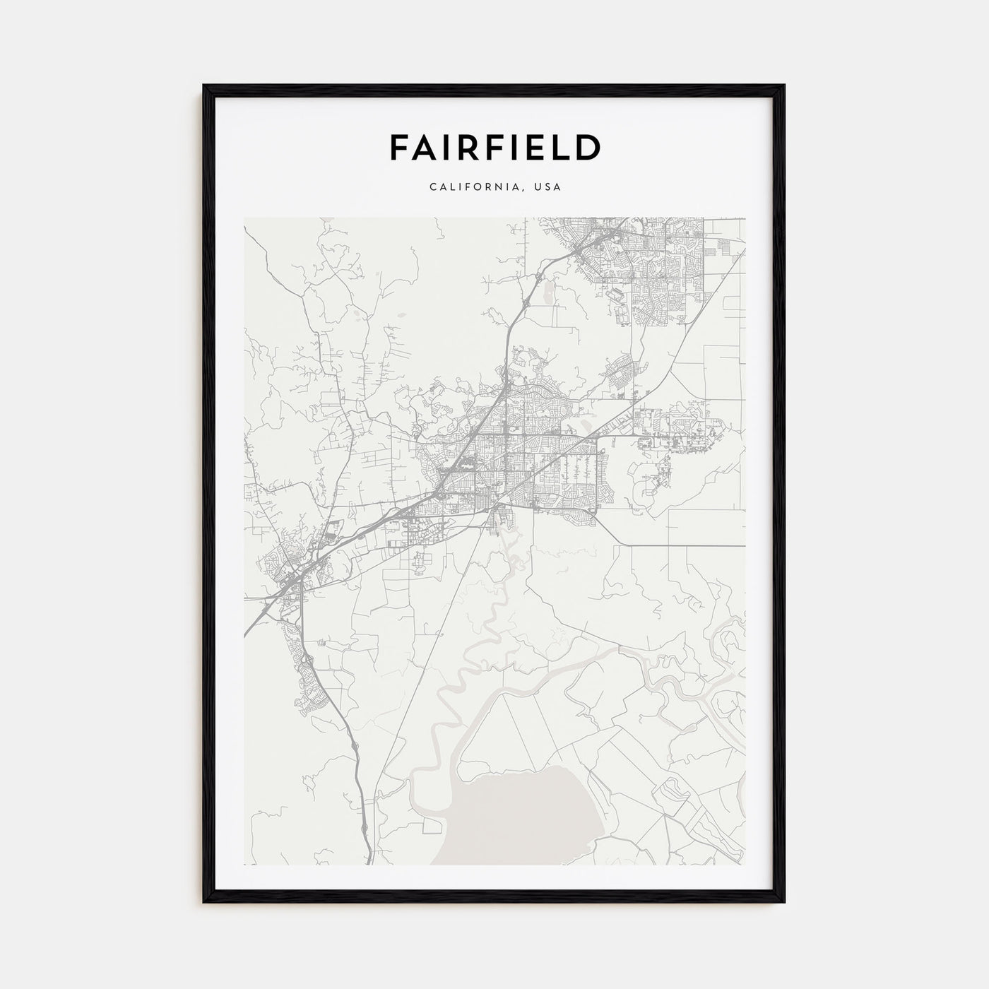 Fairfield Map Portrait Poster