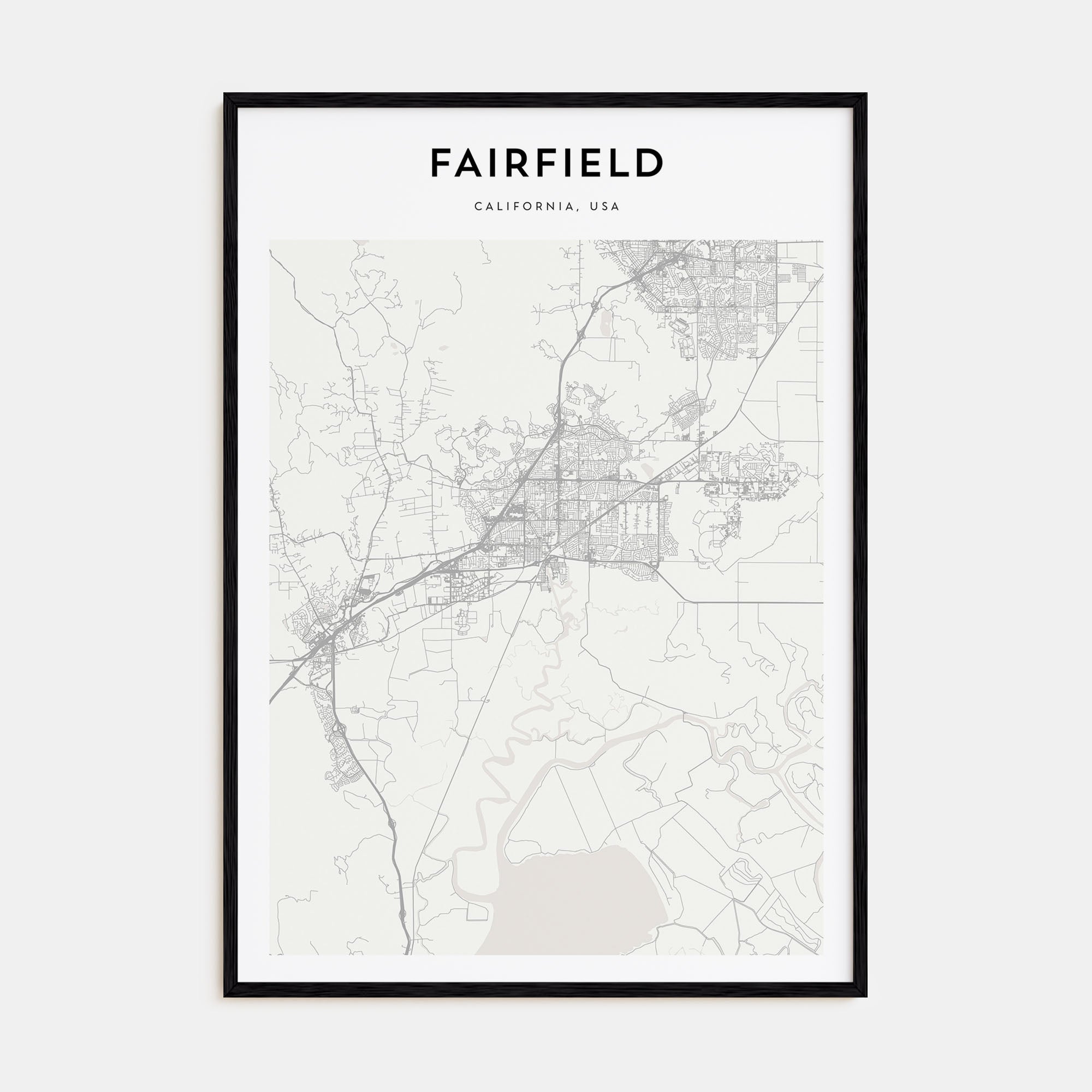 Fairfield Map Portrait Poster