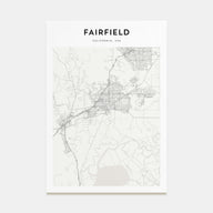 Fairfield Map Portrait Poster