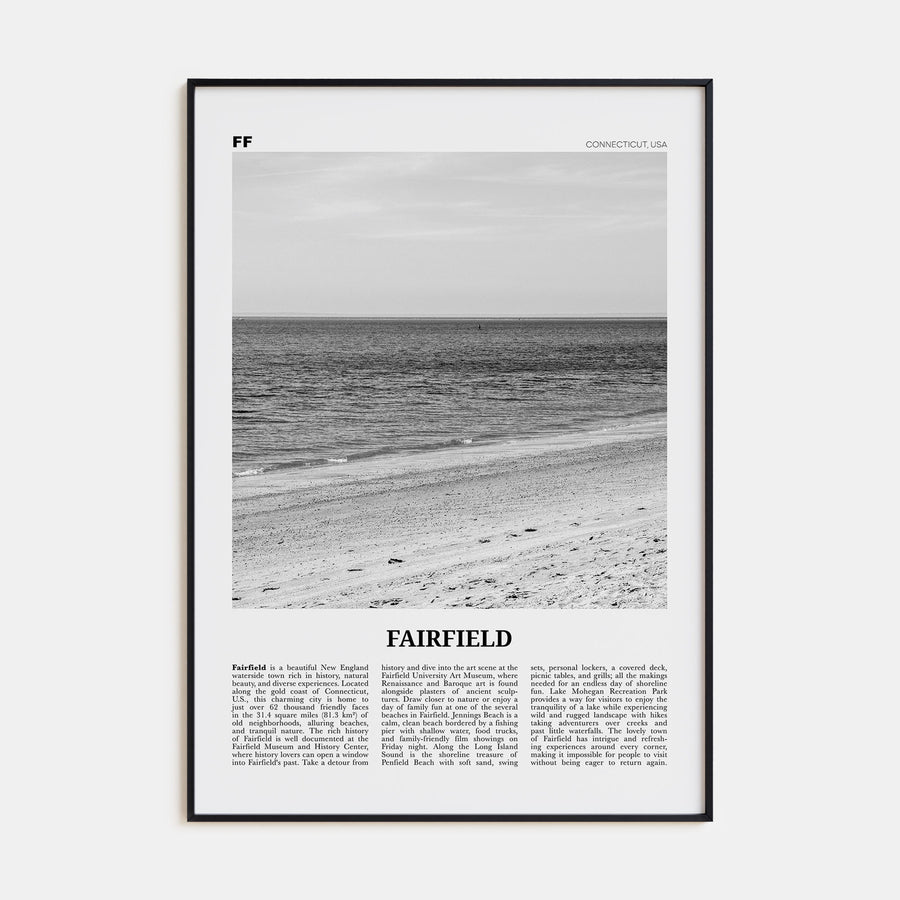 Fairfield Travel B&W Poster