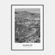 Falmouth, Antigua and Barbuda Portrait B&W Poster