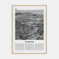 Falmouth, Antigua and Barbuda Travel B&W Poster